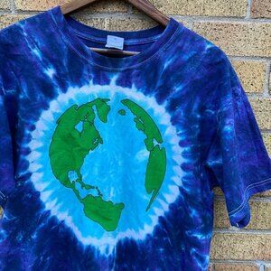 2009 Liquid Blue Earth T Shirt Large Tie Dye